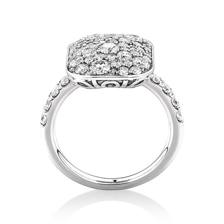 Pave Ring with 2 Carat TW of Diamonds in 14kt White Gold Pave Ring with 2 Carat TW of Diamonds in 14kt White Gold