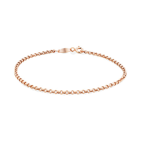 19cm (7.5") Belcher Bracelet in 10kt Rose Gold 19cm (7.5") Belcher Bracelet in 10kt Rose Gold