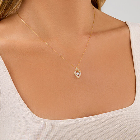 Everlight Drop Pendant with 0.20kt TW of Diamonds in 10kt Yellow Gold Everlight Drop Pendant with 0.20kt TW of Diamonds in 10kt Yellow Gold