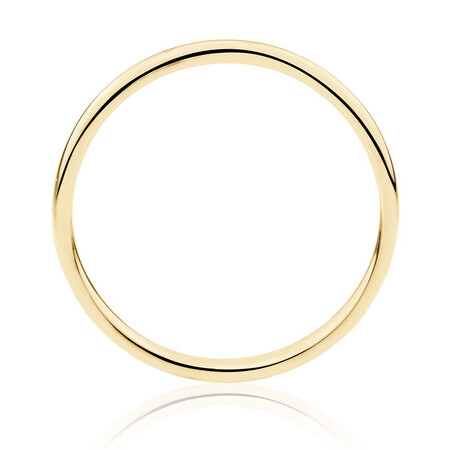 2mm High Domed Wedding Band in 10kt White Gold 2mm High Domed Wedding Band in 10kt White Gold