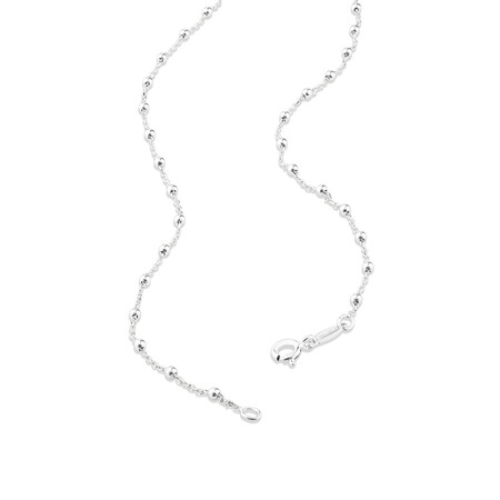 50cm (20") 1mm-1.5mm Fancy Chain in Sterling Silver 50cm (20") 1mm-1.5mm Fancy Chain in Sterling Silver