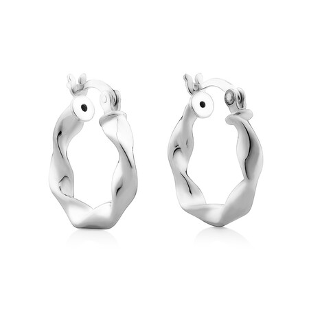 Hoop Earrings in Sterling Silver Hoop Earrings in Sterling Silver