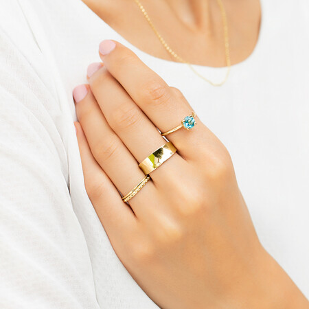 Concave Ring in 10ct Yellow Gold Concave Ring in 10ct Yellow Gold