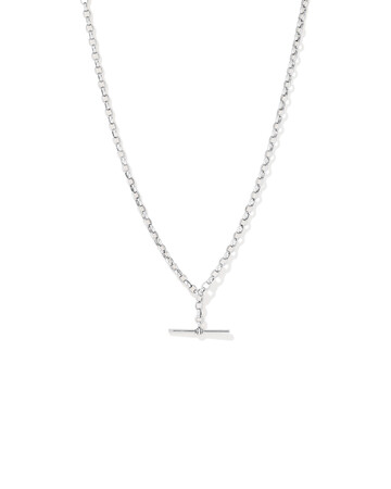 45cm (18") 4.5mm-5mm Width Belcher Fob Chain in Sterling Silver 45cm (18") 4.5mm-5mm Width Belcher Fob Chain in Sterling Silver