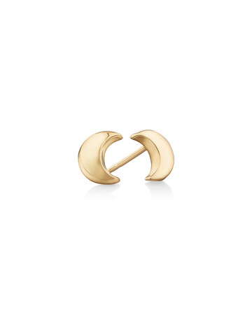 Moon Stud Earrings in 10ct Yellow Gold Moon Stud Earrings in 10ct Yellow Gold