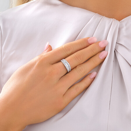 Ring with 1 Carat TW of Diamonds in 14ct White Gold Ring with 1 Carat TW of Diamonds in 14ct White Gold