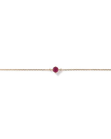 19cm (7.5") Bracelet with Ruby in 10kt Yellow Gold 19cm (7.5") Bracelet with Ruby in 10kt Yellow Gold