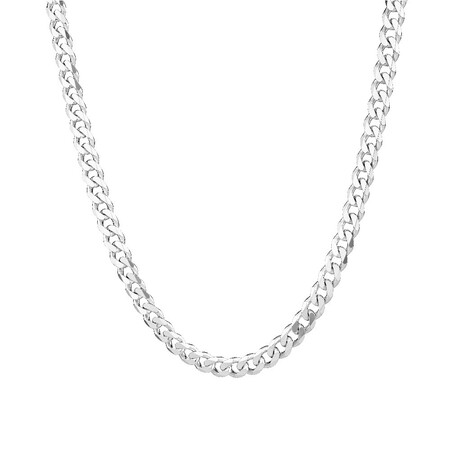 55cm (22") Curb Chain in Sterling Silver 55cm (22") Curb Chain in Sterling Silver