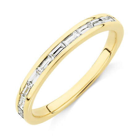Evermore Wedding Band with 0.34 Carat TW of Diamonds in 14ct Yellow Gold