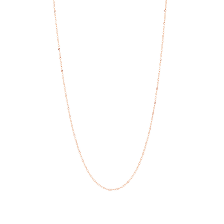 45cm (17") Solid Cable Chain In 10kt Rose Gold 45cm (17") Solid Cable Chain In 10kt Rose Gold