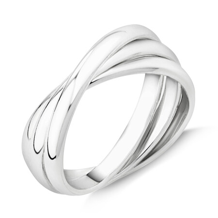 Triple Band Ring In Sterling Silver