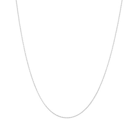 55cm (22") Solid Belcher Chain in 10kt White Gold 55cm (22") Solid Belcher Chain in 10kt White Gold