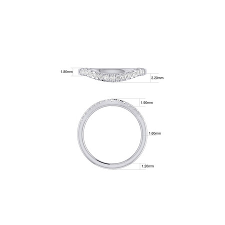 Bridal Set with 1.18 Carat TW of Diamonds in 14ct White Gold Bridal Set with 1.18 Carat TW of Diamonds in 14ct White Gold