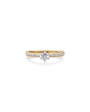 Ring with 0.48 Carat TW of Diamonds in 14kt Yellow & White Gold Ring with 0.48 Carat TW of Diamonds in 14kt Yellow & White Gold