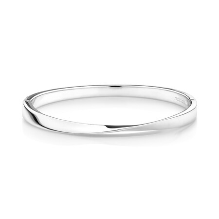 Sculpture Ribbon Bracelet in Sterling Silver Sculpture Ribbon Bracelet in Sterling Silver