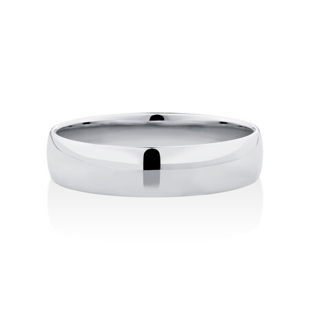 Lite Half Round Wedding Band in Platinum Lite Half Round Wedding Band in Platinum