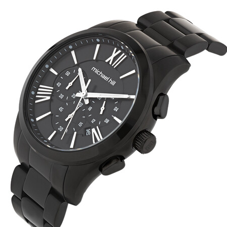 Men's Chronograph Watch in Black Tone Stainless Steel Men's Chronograph Watch in Black Tone Stainless Steel
