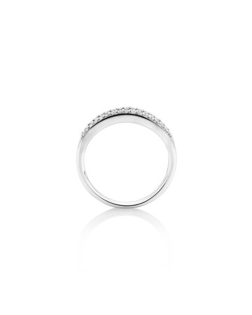Natural Blue Sapphire Ring with 0.29 Carat TW of Diamonds In 10ct White Gold Natural Blue Sapphire Ring with 0.29 Carat TW of Diamonds In 10ct White Gold