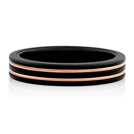 Ring in Black Titanium & 10kt Rose Gold Ring in Black Titanium & 10kt Rose Gold