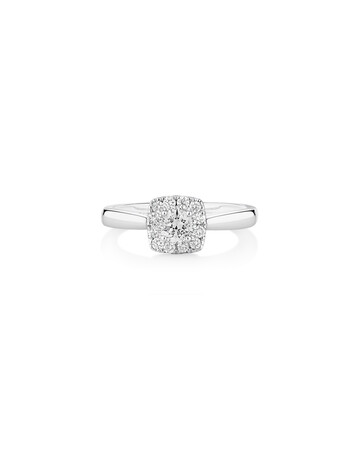 Engagement Ring with 1/2 Carat TW of Diamonds in 14kt White Gold Engagement Ring with 1/2 Carat TW of Diamonds in 14kt White Gold