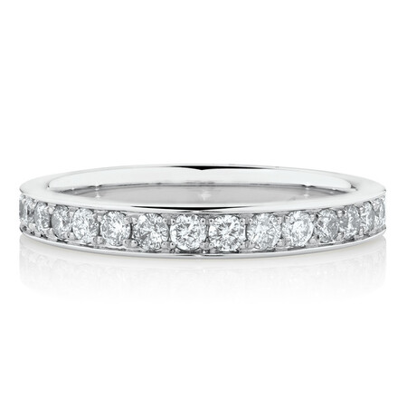 Wedding Band with 1/2 Carat TW of Diamonds in 14ct White Gold Wedding Band with 1/2 Carat TW of Diamonds in 14ct White Gold