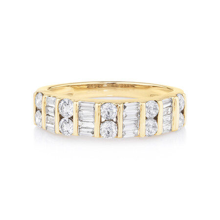 Ring with 1 Carat TW of Diamonds in 10ct Yellow Gold Ring with 1 Carat TW of Diamonds in 10ct Yellow Gold