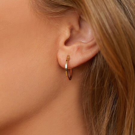 Hoop Earrings in 10kt Yellow Gold Hoop Earrings in 10kt Yellow Gold