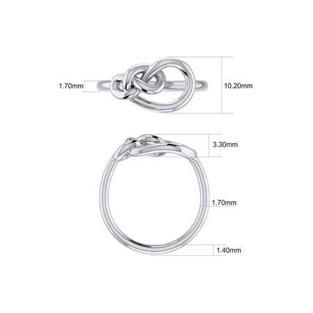 Knots Ring in Sterling Silver Knots Ring in Sterling Silver