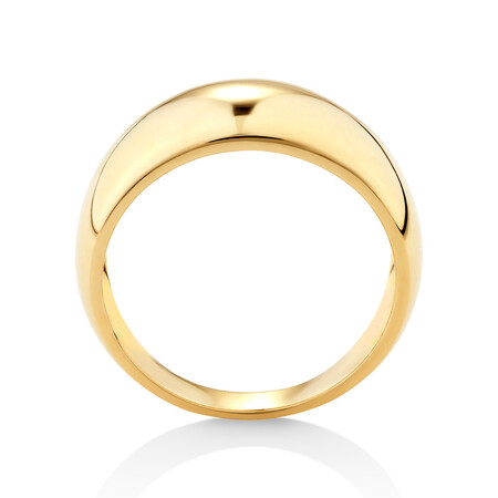 Wide Polished Dome Ring in 10kt Yellow Gold Wide Polished Dome Ring in 10kt Yellow Gold