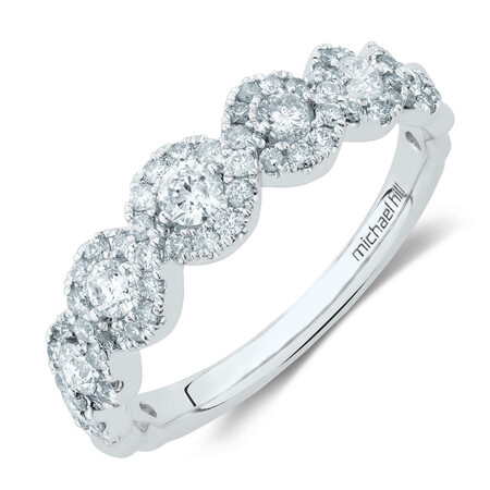 Ring with 3/4 Carat TW of Diamonds in 14kt White Gold Ring with 3/4 Carat TW of Diamonds in 14kt White Gold