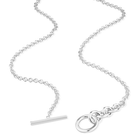 50cm (20”) Graduated Fob Chain in Sterling Silver 50cm (20”) Graduated Fob Chain in Sterling Silver