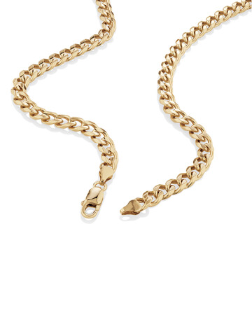 55cm (22") 6.5mm-7mm Width Solid Curb Chain in 10kt Yellow Gold 55cm (22") 6.5mm-7mm Width Solid Curb Chain in 10kt Yellow Gold