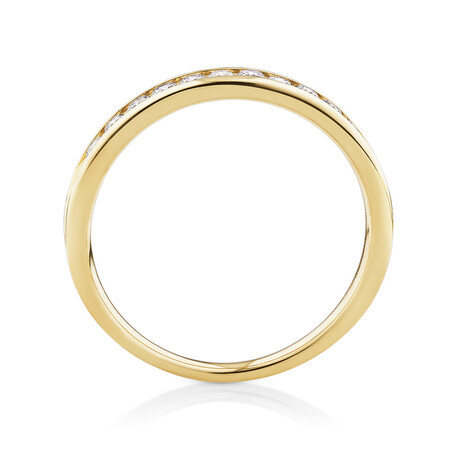 Wedding Band with 1/4 Carat TW of Diamonds in 14kt Yellow Gold Wedding Band with 1/4 Carat TW of Diamonds in 14kt Yellow Gold