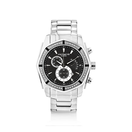 Men's Chronograph Watch with 1/2 Carat TW of Diamonds in Stainless Steel Men's Chronograph Watch with 1/2 Carat TW of Diamonds in Stainless Steel