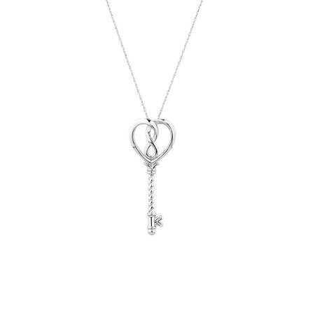 Infinitas Key Pendant in Sterling Silver Infinitas Key Pendant in Sterling Silver
