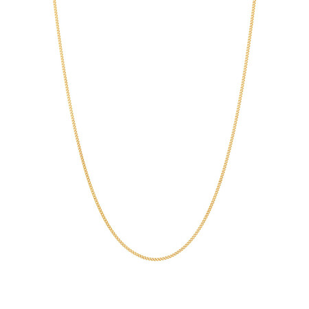 45cm (18") Curb Chain in 10kt Yellow Gold
