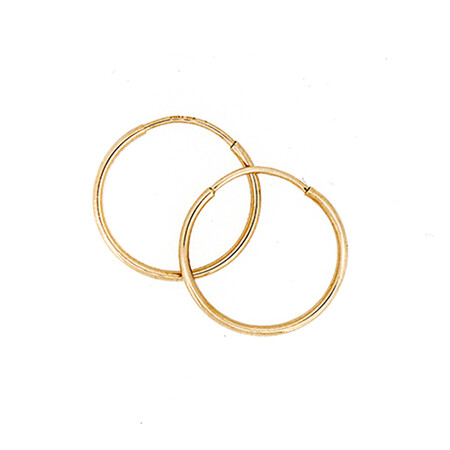 18mm Sleeper Earrings in 10ct Yellow Gold 18mm Sleeper Earrings in 10ct Yellow Gold