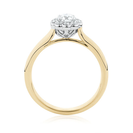 Southern Star Engagement Ring with 1/2 Carat TW of Diamonds in 14ct Yellow & White Gold Southern Star Engagement Ring with 1/2 Carat TW of Diamonds in 14ct Yellow & White Gold