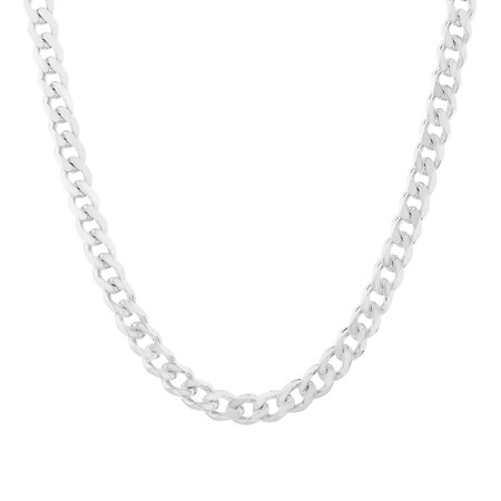 60cm (24") Curb Chain in Sterling Silver 60cm (24") Curb Chain in Sterling Silver
