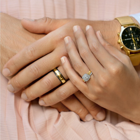 Ring in Black Titanium & 10kt Yellow Gold Ring in Black Titanium & 10kt Yellow Gold
