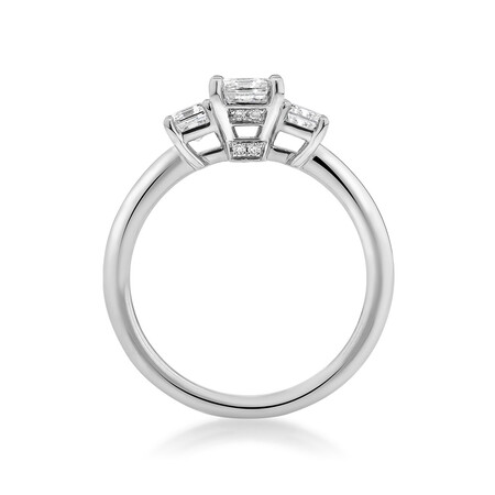 Sir Michael Hill Designer Three Stone Emerald Cut Engagement Ring with 1.42 Carat TW of Diamonds in 18kt White Gold Sir Michael Hill Designer Three Stone Emerald Cut Engagement Ring with 1.42 Carat TW of Diamonds in 18kt White Gold
