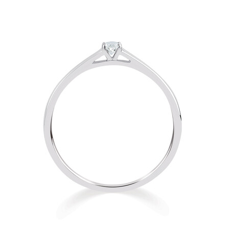 Promise Ring with Diamond in 10kt White Gold Promise Ring with Diamond in 10kt White Gold
