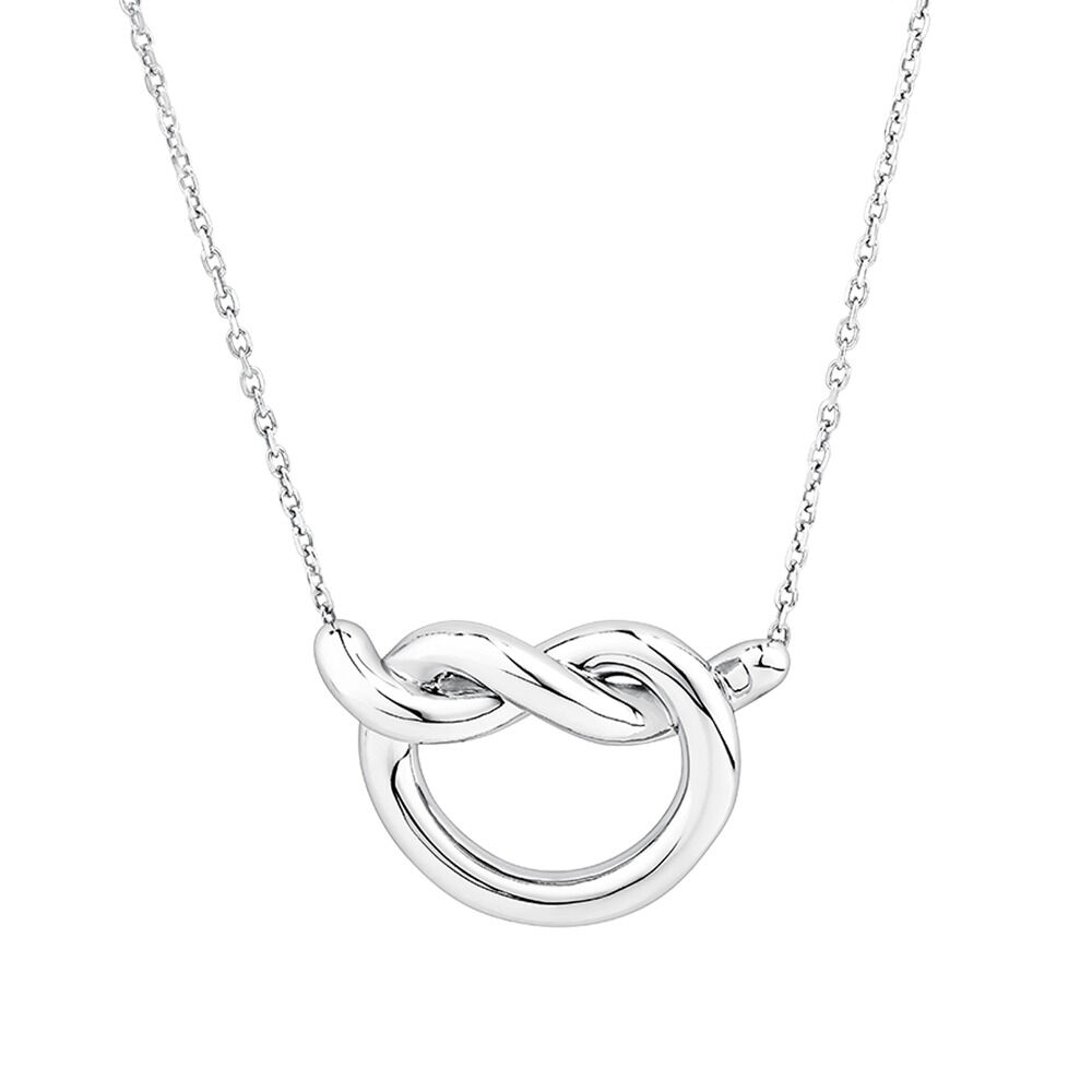 Knot Necklace in Sterling Silver