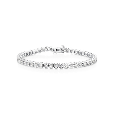 Bracelet with 3 Carat TW of Diamonds in 14kt White Gold Bracelet with 3 Carat TW of Diamonds in 14kt White Gold