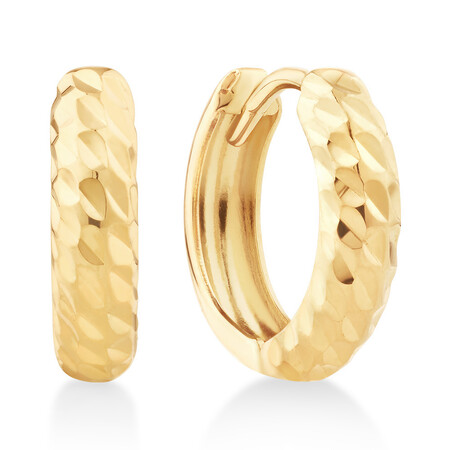 13mm Huggie Earrings in 10kt Yellow Gold 13mm Huggie Earrings in 10kt Yellow Gold