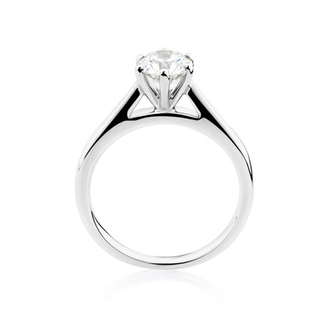 1 Carat Diamond Solitaire Ring in 10ct White Gold 1 Carat Diamond Solitaire Ring in 10ct White Gold
