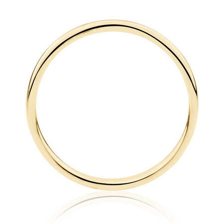 2mm High Domed Wedding Band in 18kt Yellow Gold 2mm High Domed Wedding Band in 18kt Yellow Gold