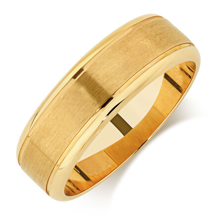 Men's Wedding Band in 10ct Yellow Gold Men's Wedding Band in 10ct Yellow Gold