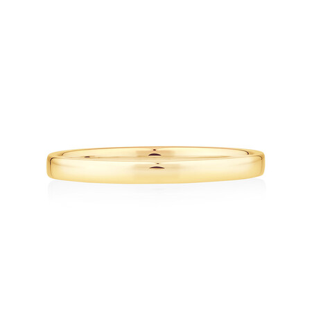 Lite Half Round Wedding Band in 10kt Yellow Gold Lite Half Round Wedding Band in 10kt Yellow Gold