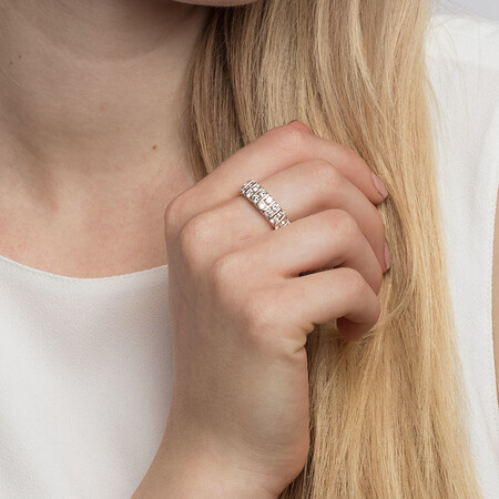 Ring with 1 1/2 Carat TW of Diamonds in 10ct Yellow Gold Ring with 1 1/2 Carat TW of Diamonds in 10ct Yellow Gold